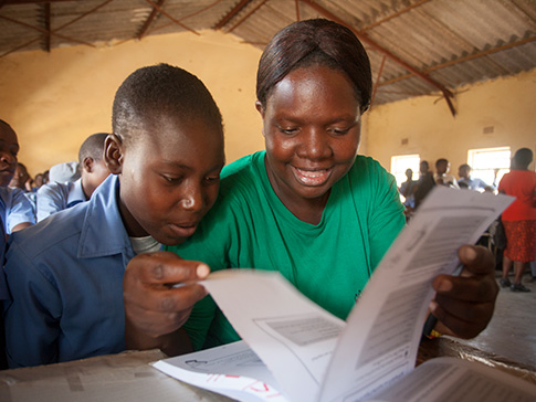 CAMA Learner Guide and student in Wedza District, Zimbabwe