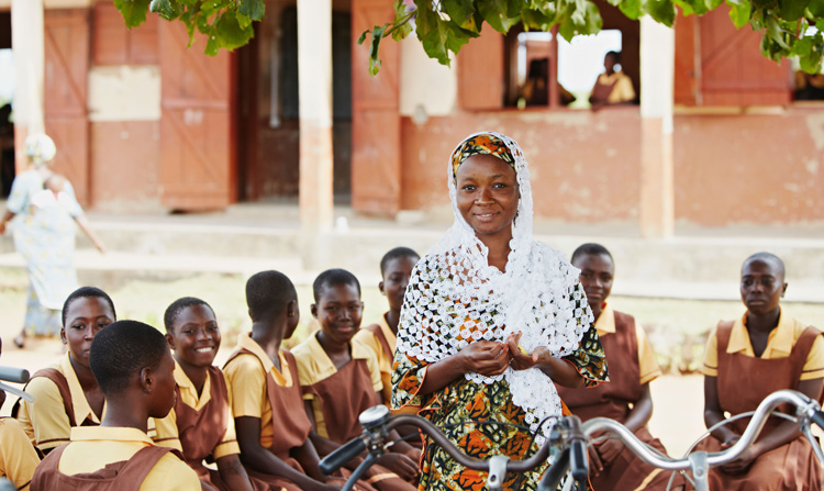 A Camfed partner’ junior high school in rural Ghana