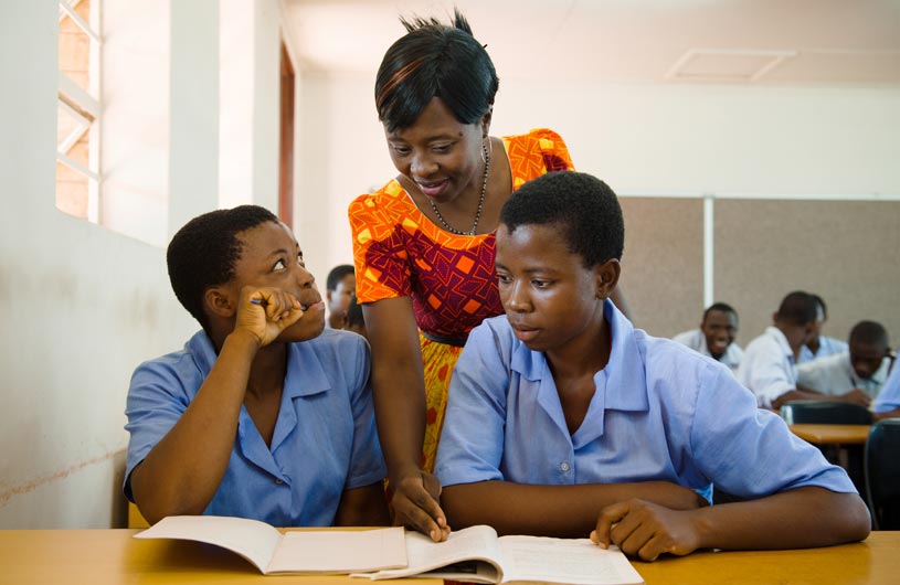 Mercy in the classroom with students