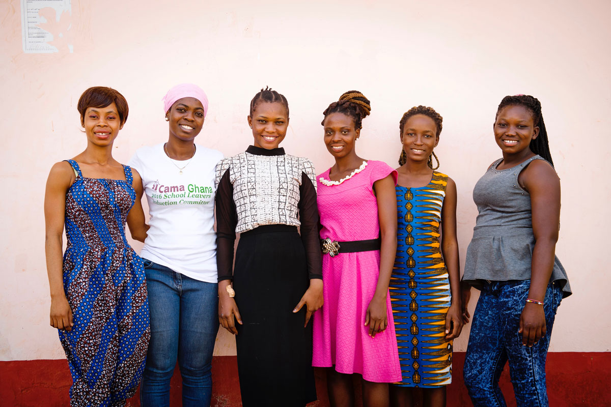 Saviour with other CAMFED Association members