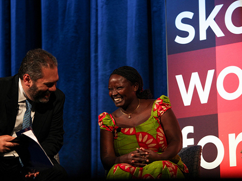 Lydia Wilbard, Tanzania, appearing at the Skoll World Forum