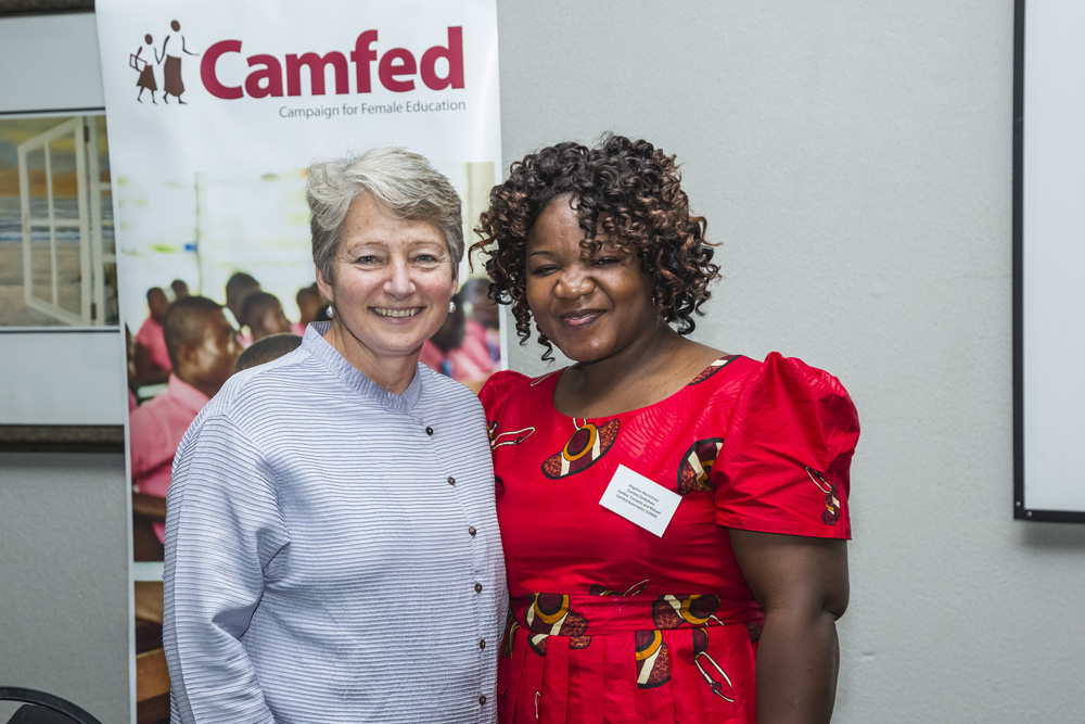 Miranda Curtis, Chair of the Board of Camfed International, with Camfed Regional Executive Director Angeline Murimirwa Miranda Curtis, Chair of the Board of Camfed International, with Camfed Regional Executive Director Angeline Murimirwa