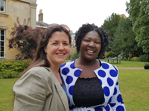 Catherine Boyce and Clarah in Cambridge Catherine Boyce and Clarah in Cambridge