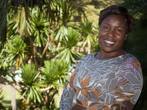 Primrose, a founding CAMA member, in Zimbabwe