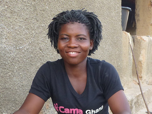 Vida at her family’s farm in rural Ghana 