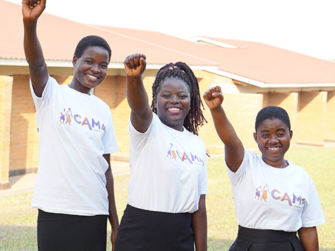 CAMA Leaders Luwiza, Fatima and Rose CAMA Leaders Luwiza, Fatima and Rose