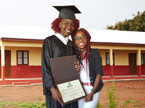 Malumbo at her university graduation