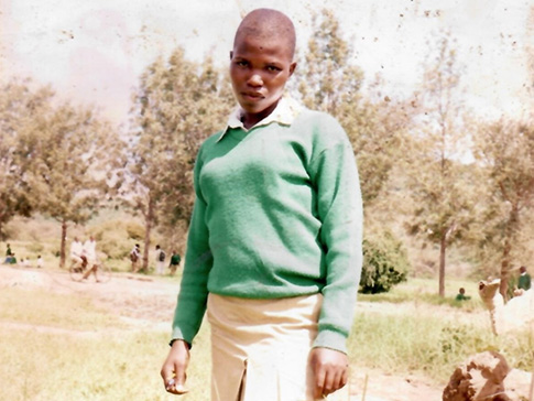 Mary during her school days Mary during her school days