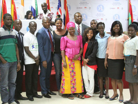 Fatima's cohort at cohort at the YALI West Africa Leaders Program