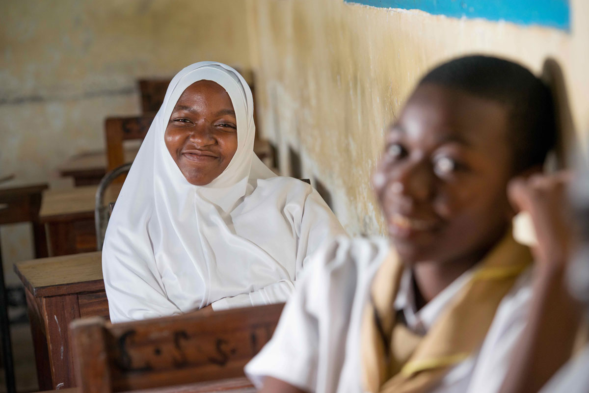 Sharifa in the classroom