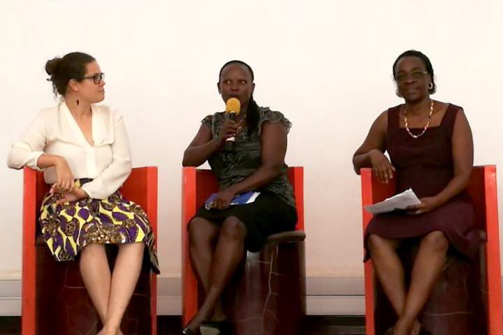 Camfed Tanzania’s Lydia Wilbard speaks on HDIF panel during Innovation Week